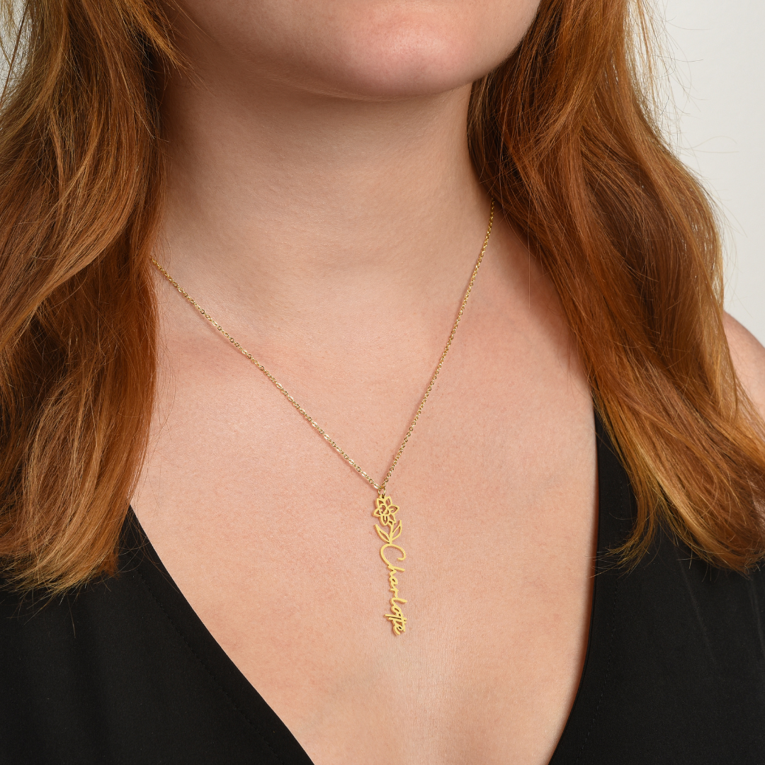 Pregnancy Loss, Miscarriage Necklace, Infant Loss, Still Born, Memorial Keepsake, Birthflower Necklace, Miscarriage Gift