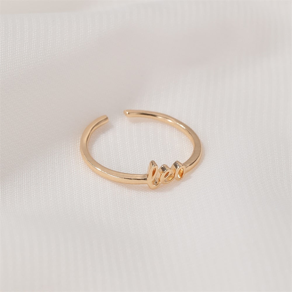 Starre Zodiac Open Rings
