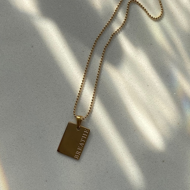 Olivia Gold Pendant Necklace