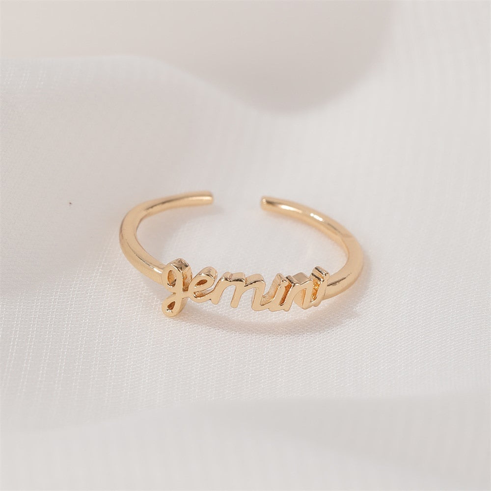 Starre Zodiac Open Rings