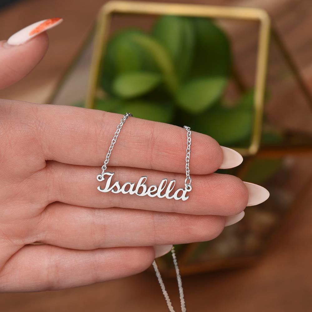 Classic Name Charm Necklace