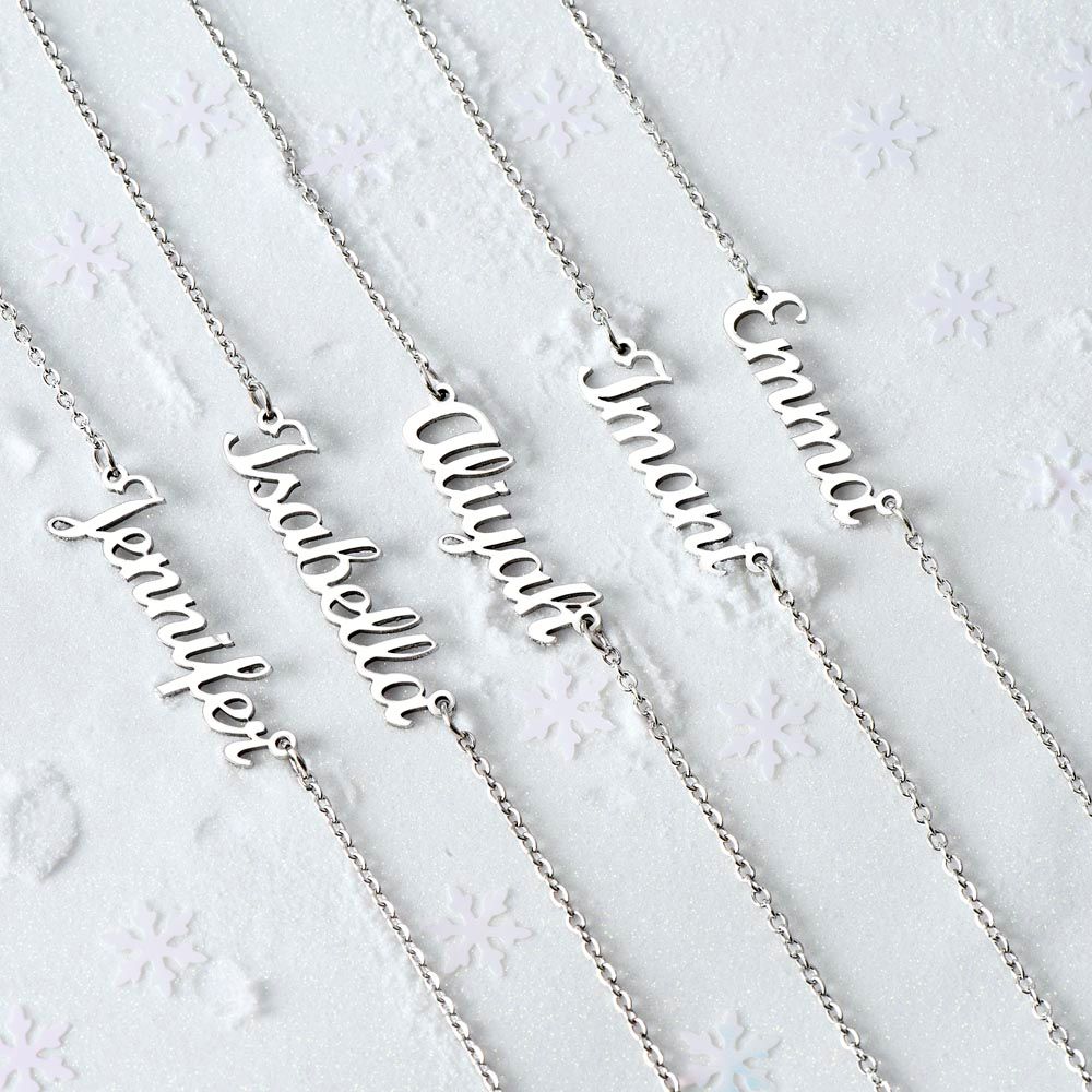 Classic Name Charm Necklace