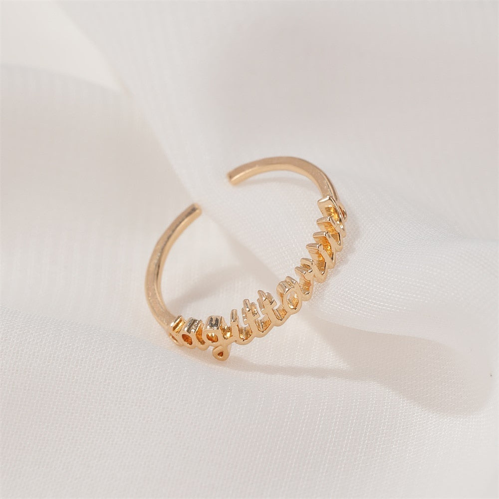 Starre Zodiac Open Rings