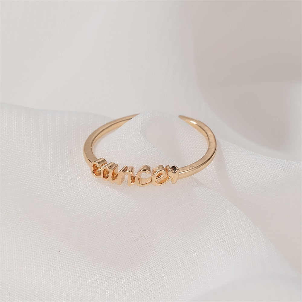 Starre Zodiac Open Rings