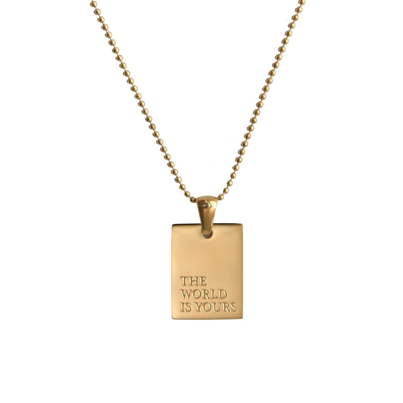 Olivia Gold Pendant Necklace