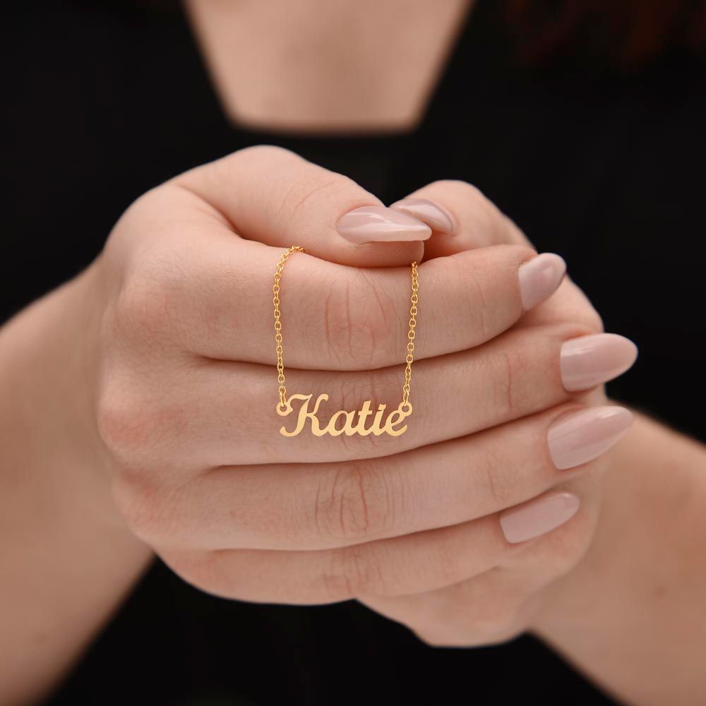Classic Name Charm Necklace