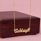 Classic Name Charm Necklace